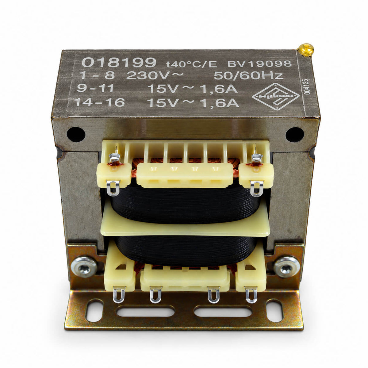 Transformer 018199 – 230 V to 2 × 15 V – 48 VA – as new
