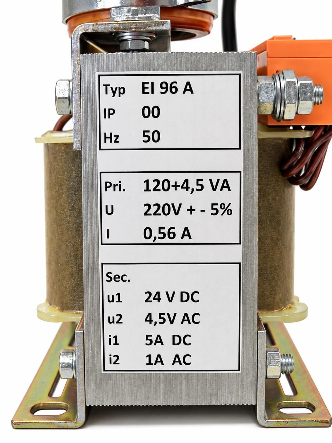 EI 96 A Transformator-Netzgerät – 120 VA – 220 V auf 24 V DC und 4,5 V AC – gebraucht  T9/471