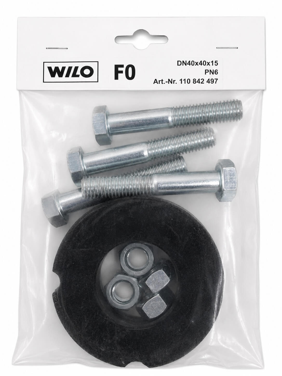 Wilo Flansch-Zwischenstutzen F0 DN 40 × 15 mm – PN 6 – 110842497  S14/10