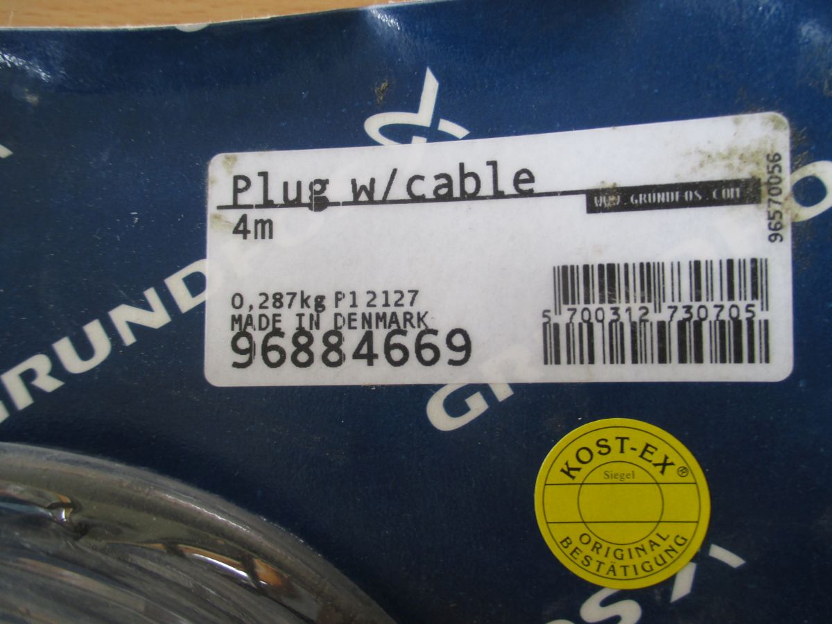 Grundfos Winkelstecker 96884669 4m Anschlusskabel für Magna Alpha Pumpen A24/12