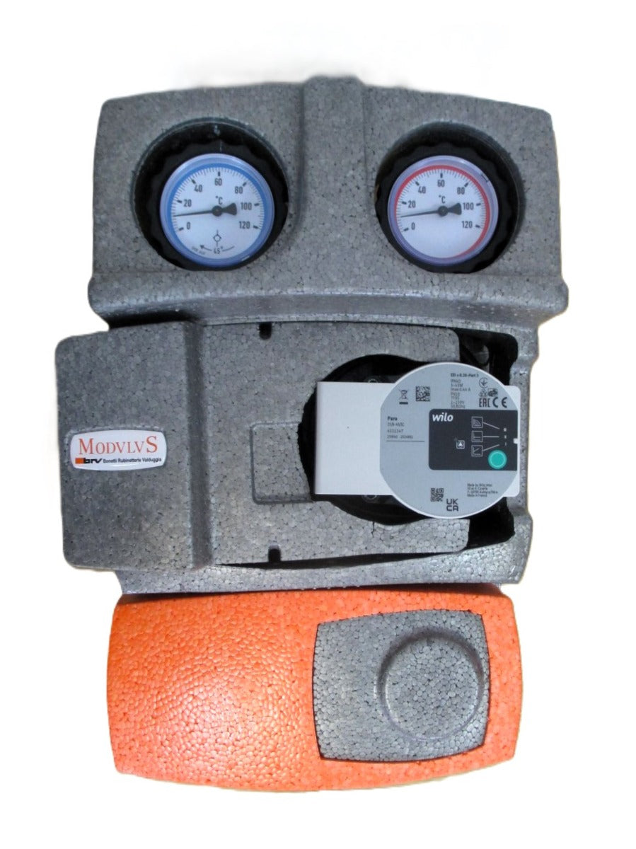 Heizkreisgruppe DN 25 mit Wilo Para 25/6-43/SC 1x230V Heizkreis A24/3
