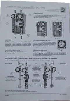 Heizkreisgruppe DN 25 mit Wilo Para 25/6-43/SC 1x230V Heizkreis A24/3