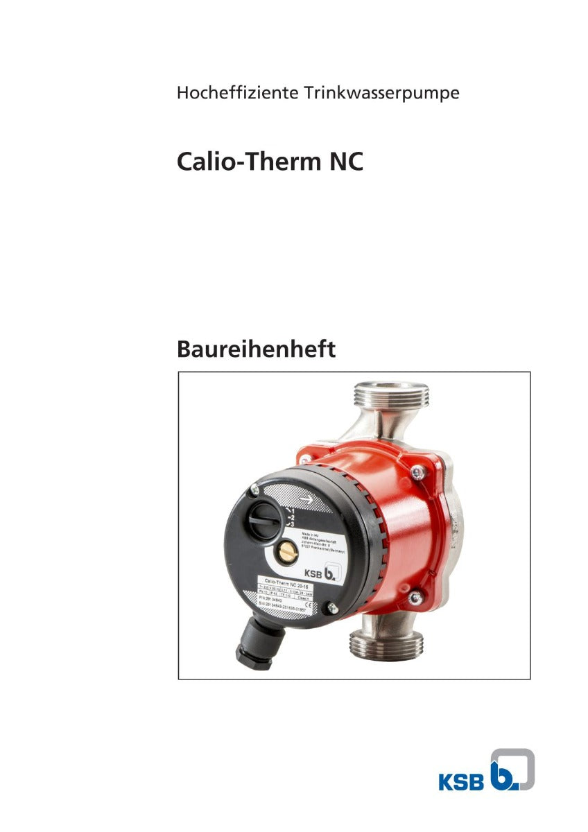 KSB CALIO-THERM NC 25-40 130 Hocheffiziente Trinkwasserpumpe 1x230V RP 1 G 1 1/2 130 mm PK25/293