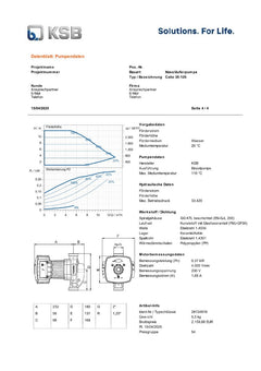 KSB Calio 30-120 Nassläuferpumpe 1x230V 180 mm PK25/215