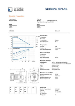 KSB Calio 50-120 Nassläuferpumpe 1x230V 280 mm PK25/231