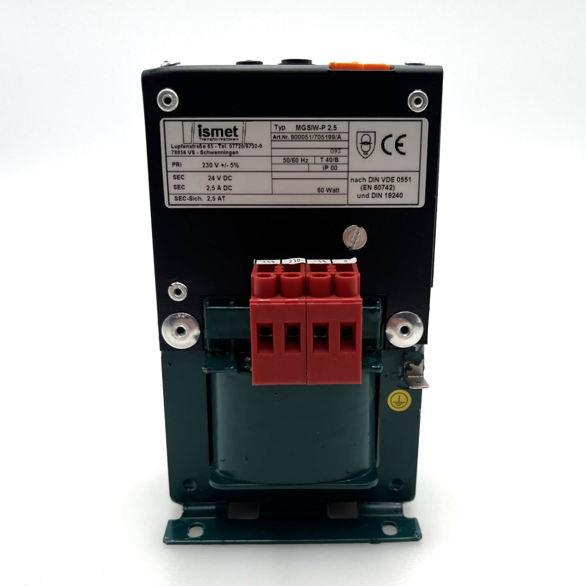 Ismet MGSIW-P 2,5 Transformator 230V → 24V DC 2,5A 60W Trafo T9/84