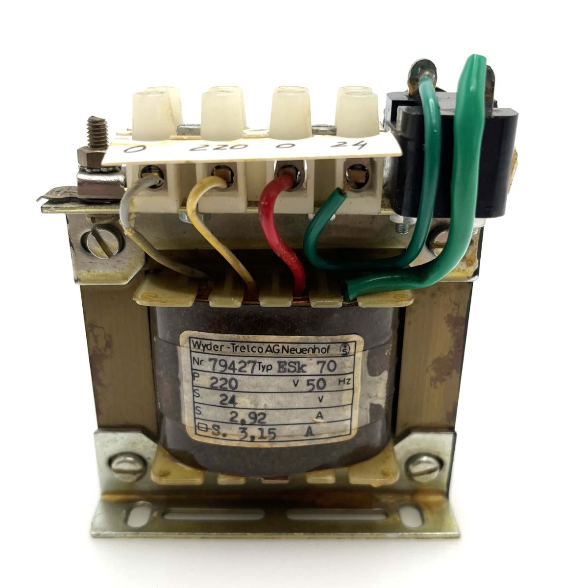 Wyder-Trelco ESk 70 Transformator Trafo pri 220 V sec 24 V 2,92 A  T9/502