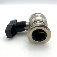 WESA Kugelhahn DN 32 PN 40 mit Rückschlagklappe 1¼ Zoll Absperrhahn S14/282