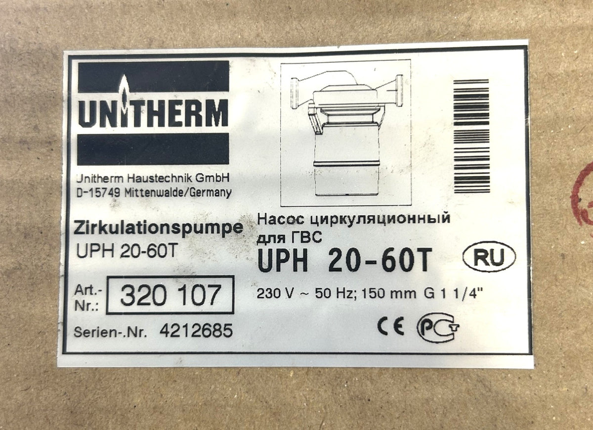 Unitherm UPH 20 - 60 T Zirkulationspumpe 1x230 V  P14/859 