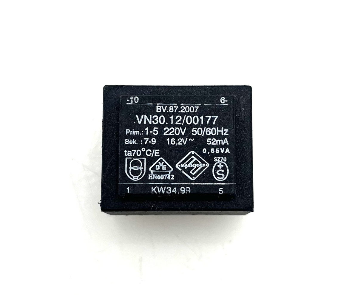 Transformator Trafo VN 30.12/00177 pri. 220 V sec. 16,2 V  52 mA  T14/5