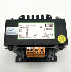 SBA Transformator ESI 630-86 840 VA 380 V sec 42 V 20 A TRAFO T9/479