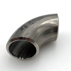 Schweißbogen V4A aus Edelstahl 33,7 mm x 3,2 mm 90 Grad S14/328