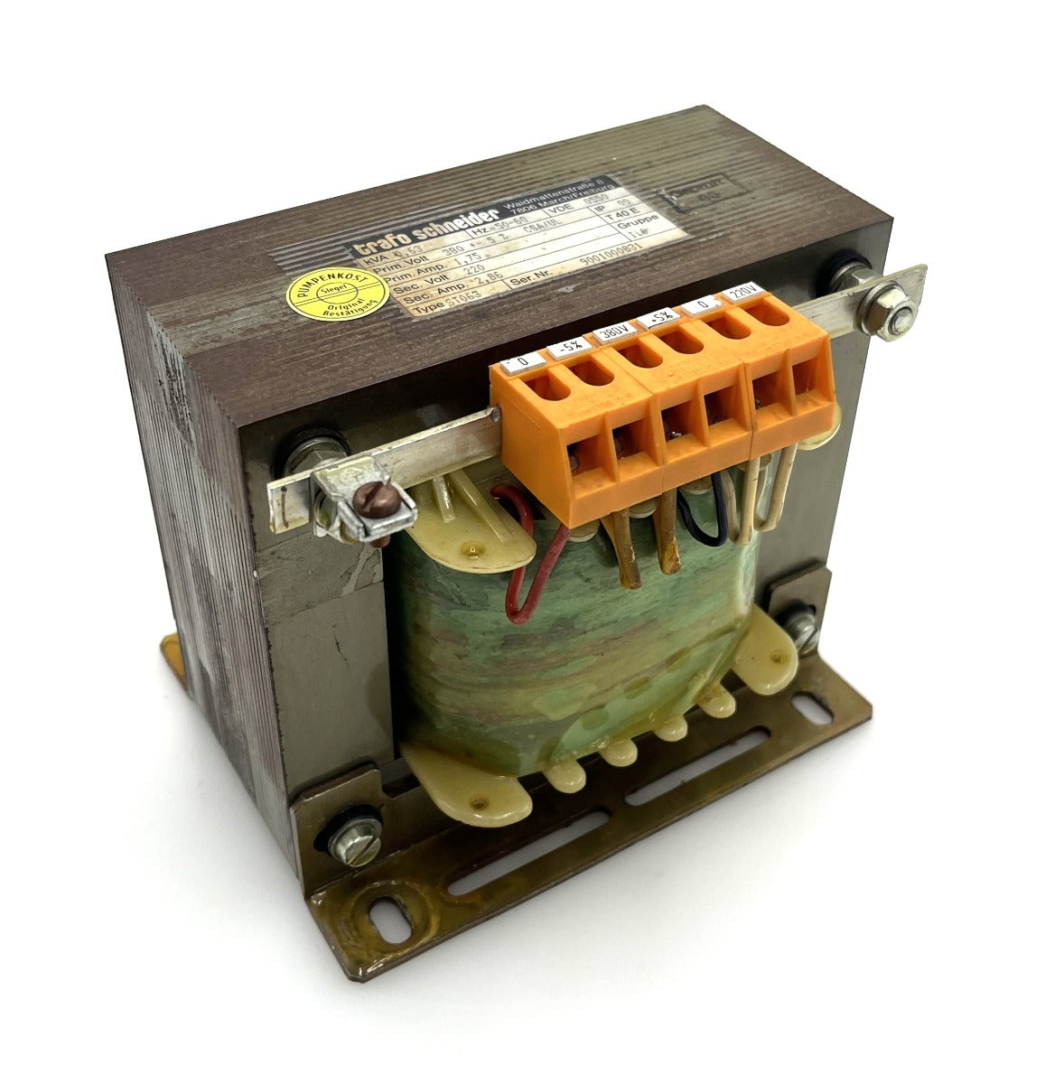Schneider Transformator ST063 Trafo pri.380V +/- 5%  sek.220V 630VA  T9/1014