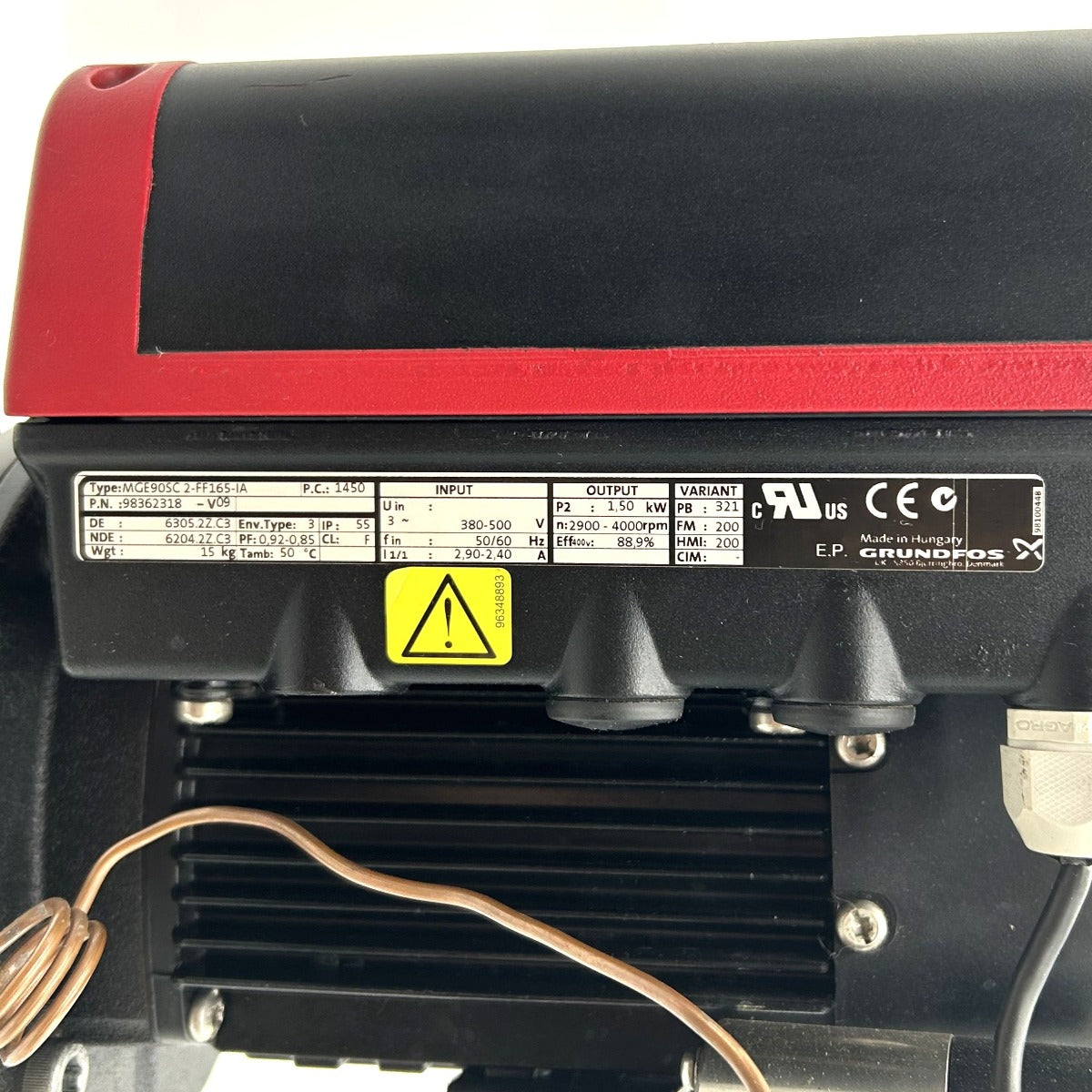 Grundfos TPE 50-190/2 A-F-A-GQQE Trockenläuferpumpe Energiesparpumpe P25/16