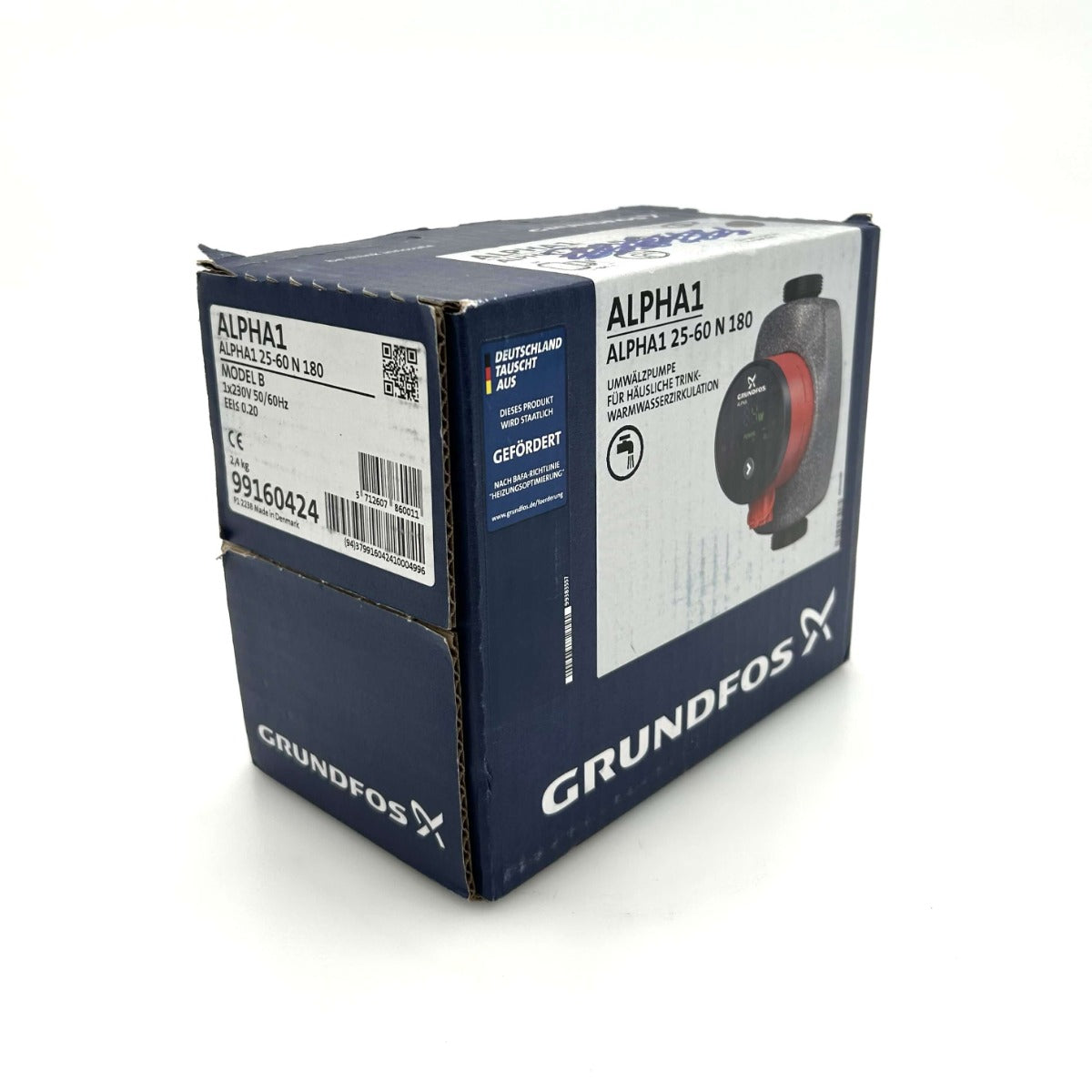 Grundfos Alpha1 25-60 N 180 Zirkulationspumpe 1x230V Heizungspumpe P25/40