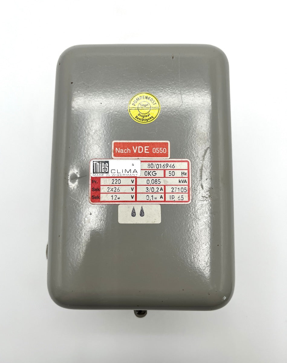 Thies 80/016946  pri. 220V sek. 2x26V + 12V  85VA Trafo T10/112