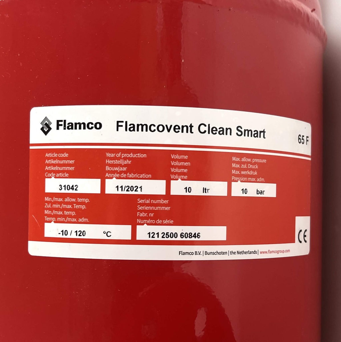 Flamco Luft- und Schmutzabscheidung Flamcovent Clean Smart 65 F 31042 Flanschanschluss P26/17