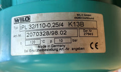 Wilo IPL 32/110-0,25/4 K13B  3x400V Heizung  P12/37