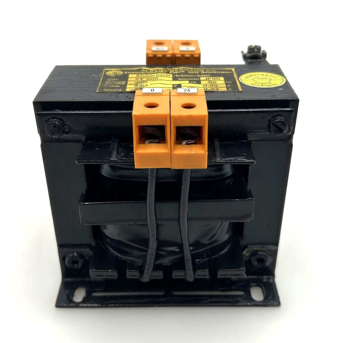 Albert Germann ST 200 Transformator 220V → 24V 200VA Sicherheitstrafo T9/129
