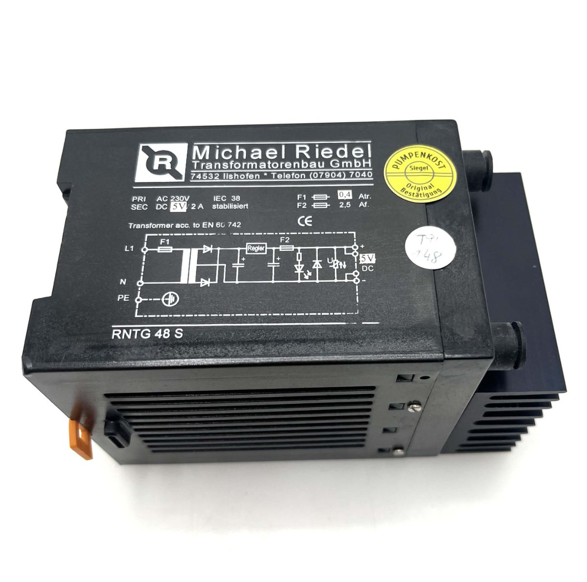 Riedel Trafo RNTG 48S 5V DC stabilisiert pr 230V Transformator T9/148