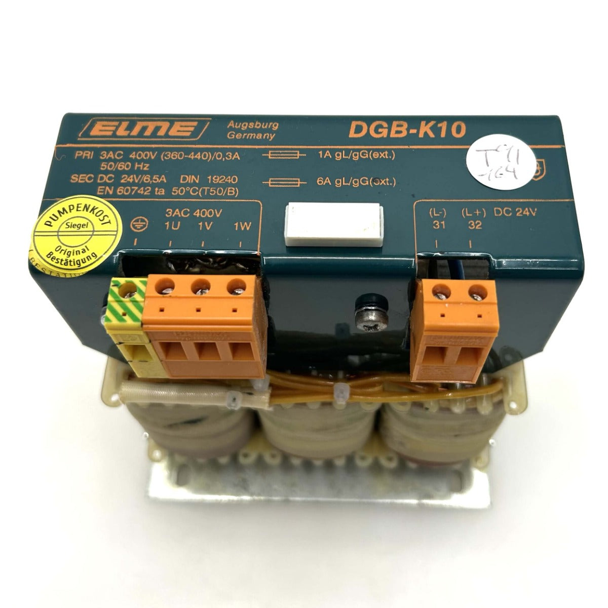 Elme DGB-K10 Transformator 3x400V → 24V DC 6,5A Industrie Trafo  T9/164