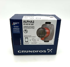 Grundfos Alpha2 25-60 N 180 Zirkulationspumpe 1x230V Heizungspumpe P25/43