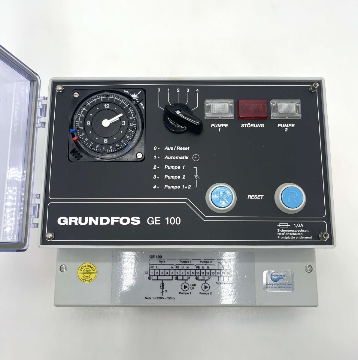 Grundfos GE100/TG Pumpensteuergerät Ser.-Nr.:60300110  P15/270