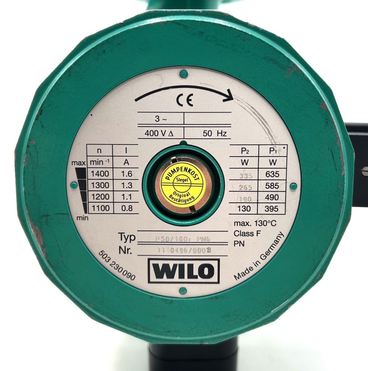 Wilo P 50 / 160 r Heizungspumpe 3 x400V Umwälzpumpe 340mm P11/554