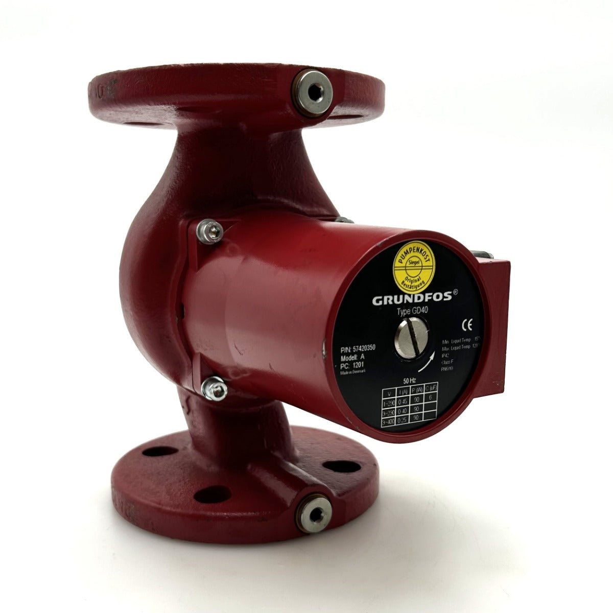 Grundfos GD 40 Heizungspumpe 3x400V Umwälzpumpe 220mm P16/522