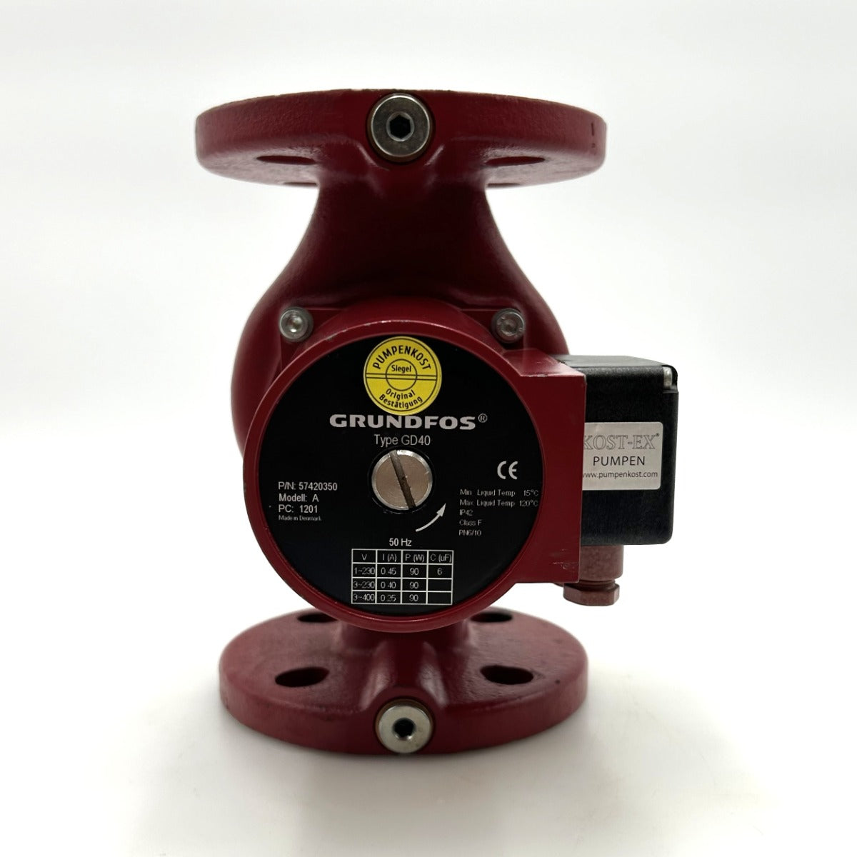 Grundfos GD 40 Heizungspumpe 3x400V Umwälzpumpe 220mm P16/522