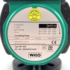 Wilo Top-D65 Heizungspumpe 3x400V Umwälzpumpe 280mm P15/137