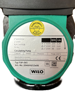 Wilo TOP- D 65 Umwälz- Heizungspumpe 3x400V /  1x230V P16/82