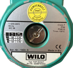 Wilo TOP-SD 32/7 Doppelpumpe Heizungspumpe 1x230V Umwälzpumpe 220mm P16/568