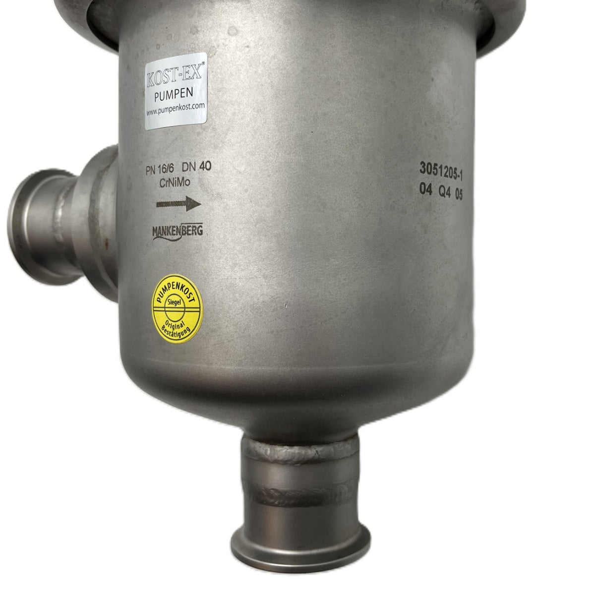 Mankenberg Druckminderer 462 DN 40  Edelstahl für Reinstfilter S16/227