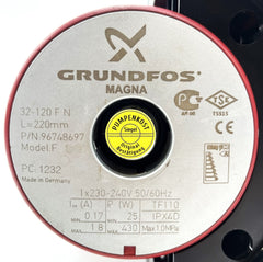 Grundfos Magna 32-120 F N Zirkulationspumpe 230V Trinkwasserpumpe 220mm Heizungspumpe P15/99