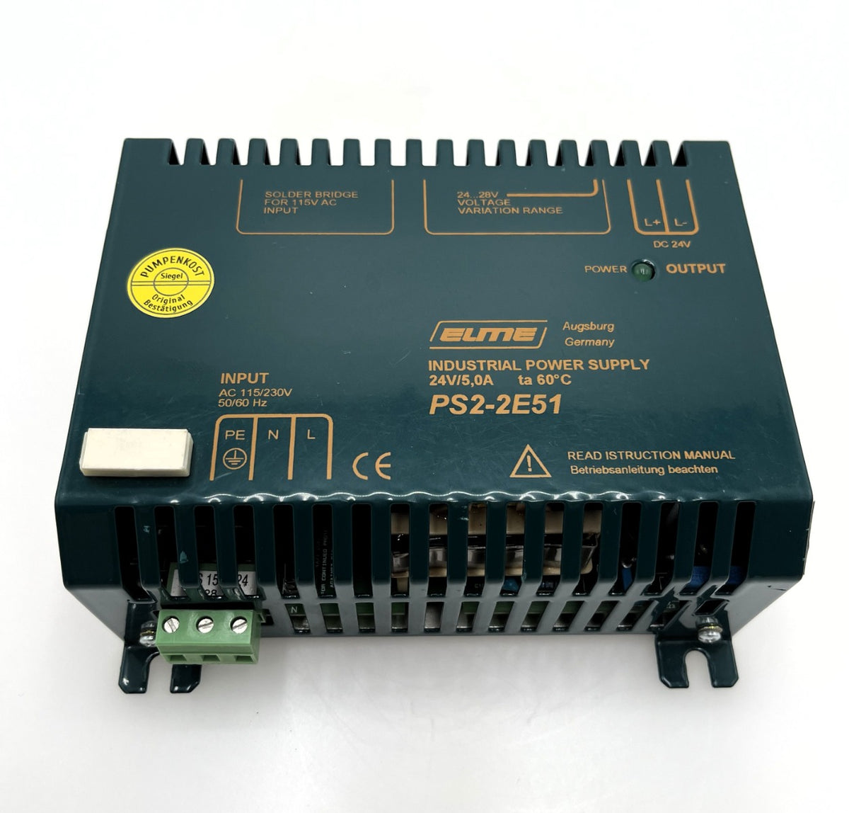 ELME PS2-2E51 Trafo Pri. 230V 115V Sec. 24V - 28V 5A  T10/140