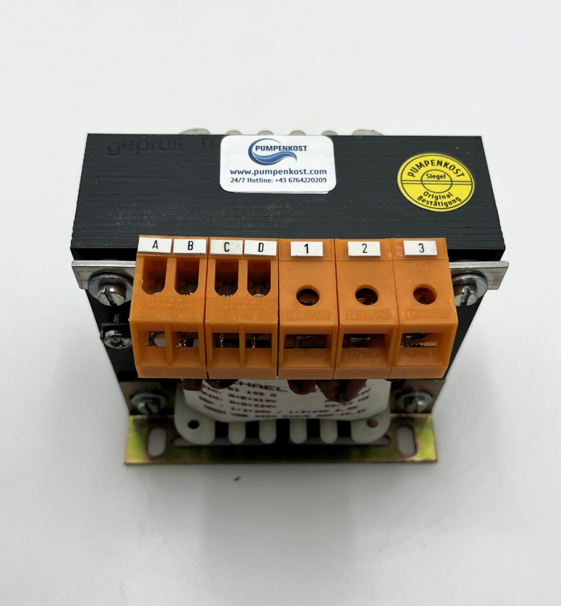 Michael Riedel EI 105 A Trafo pri. 210 220 230V sec. 20 24V 200VA   T10/145