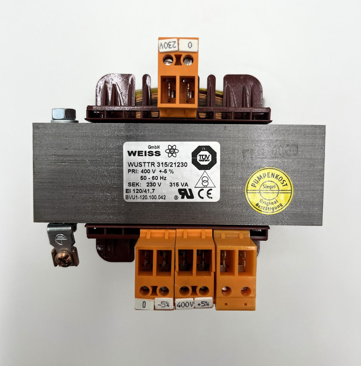 Weiss WUSTTR 315/21230 Trafo pri. 400V  sec. 230V 315VA   T10/158
