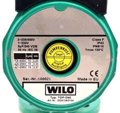 Wilo TOP-D40 Umwälzpumpe 220mm Heizungspumpe 3x400V P10/173
