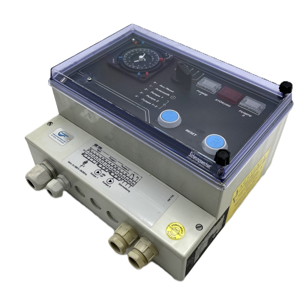 Grundfos Steuerung GE 100/TG  Pumpensteuergerät für 2 Pumpen  P13/406