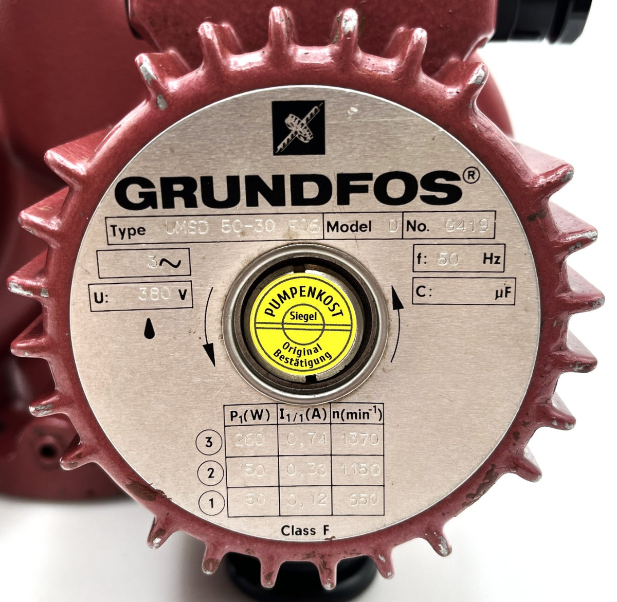 Grundfos UMSD 50-30 F06 3x380V Umwälz- Heizungspumpe P13/1502 