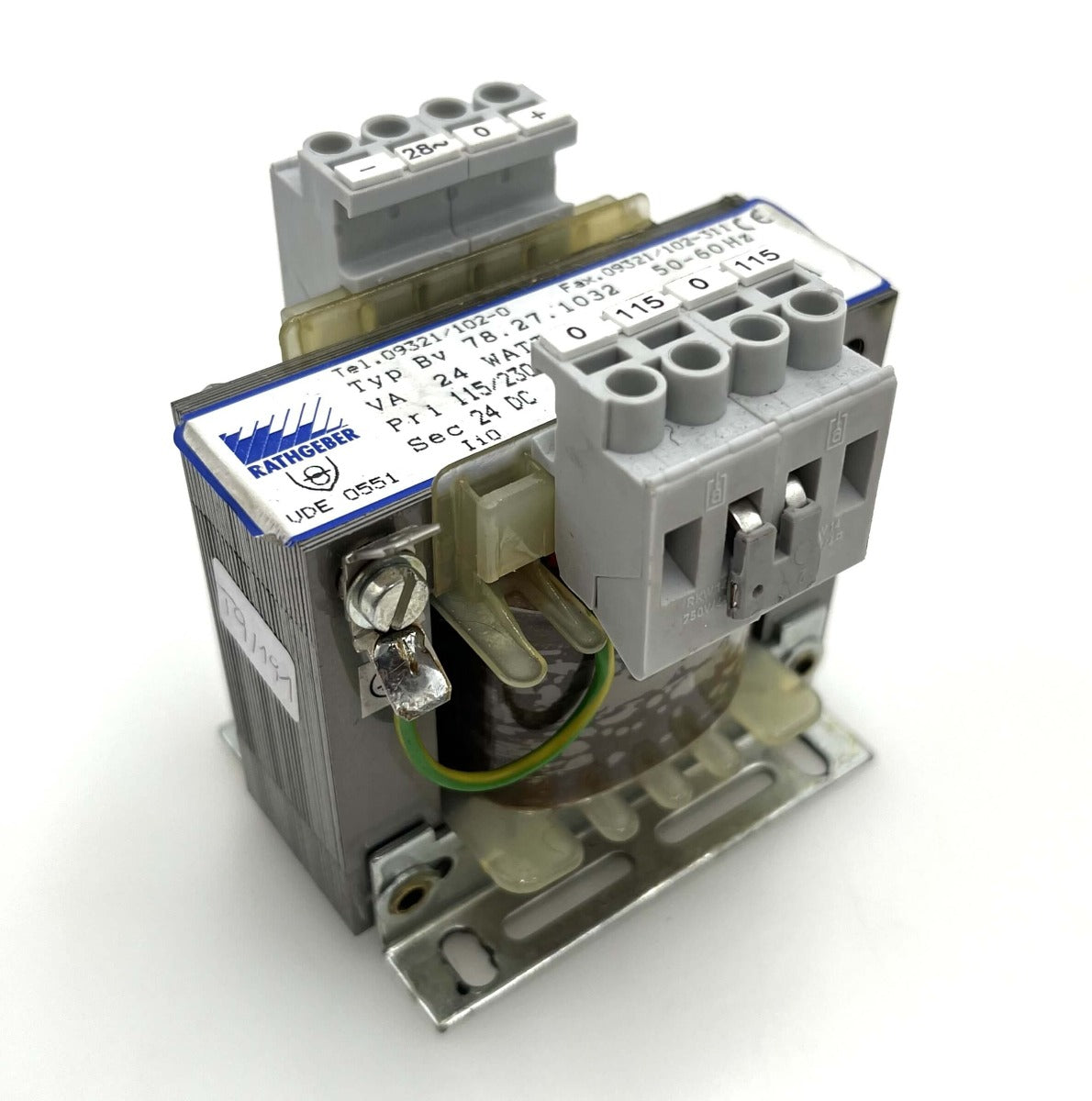 Rathgeber Transformator BV 78.27.1032 115/230V → 24V DC 24VA T9/191