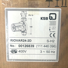 KSB Riovar 24-2 D  S-H2 Heizungspumpe 180mm Umwälzpumpe 3x400V  P14/241
