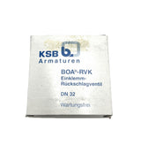 KSB BOA-RVK Rückschlagventil DN 32 – Rückflussverhinderer, Einklemm-Ventil, wartungsfrei   S10/47