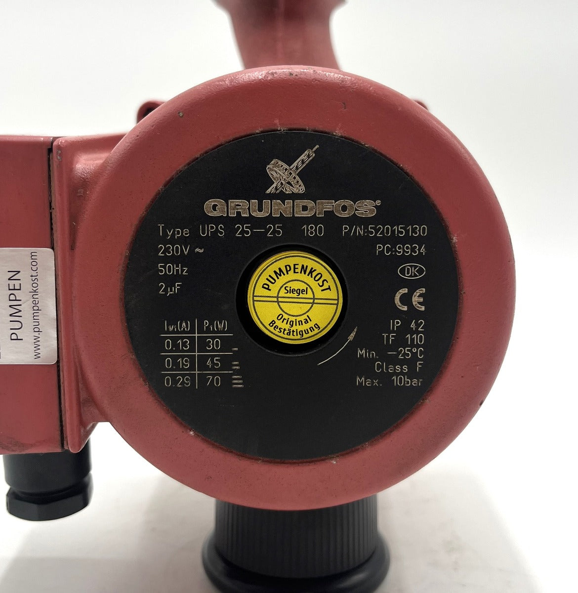 Grundfos UPS 25-25 180 mm Heizungspumpe 1x230V Umwälzpumpe P15/587