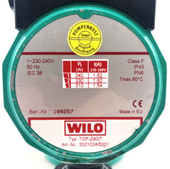 Wilo TOP-Z40/7 Zirkulationspumpe Trinkwasser 1x230V Umwälzpumpe 250mm P23/9