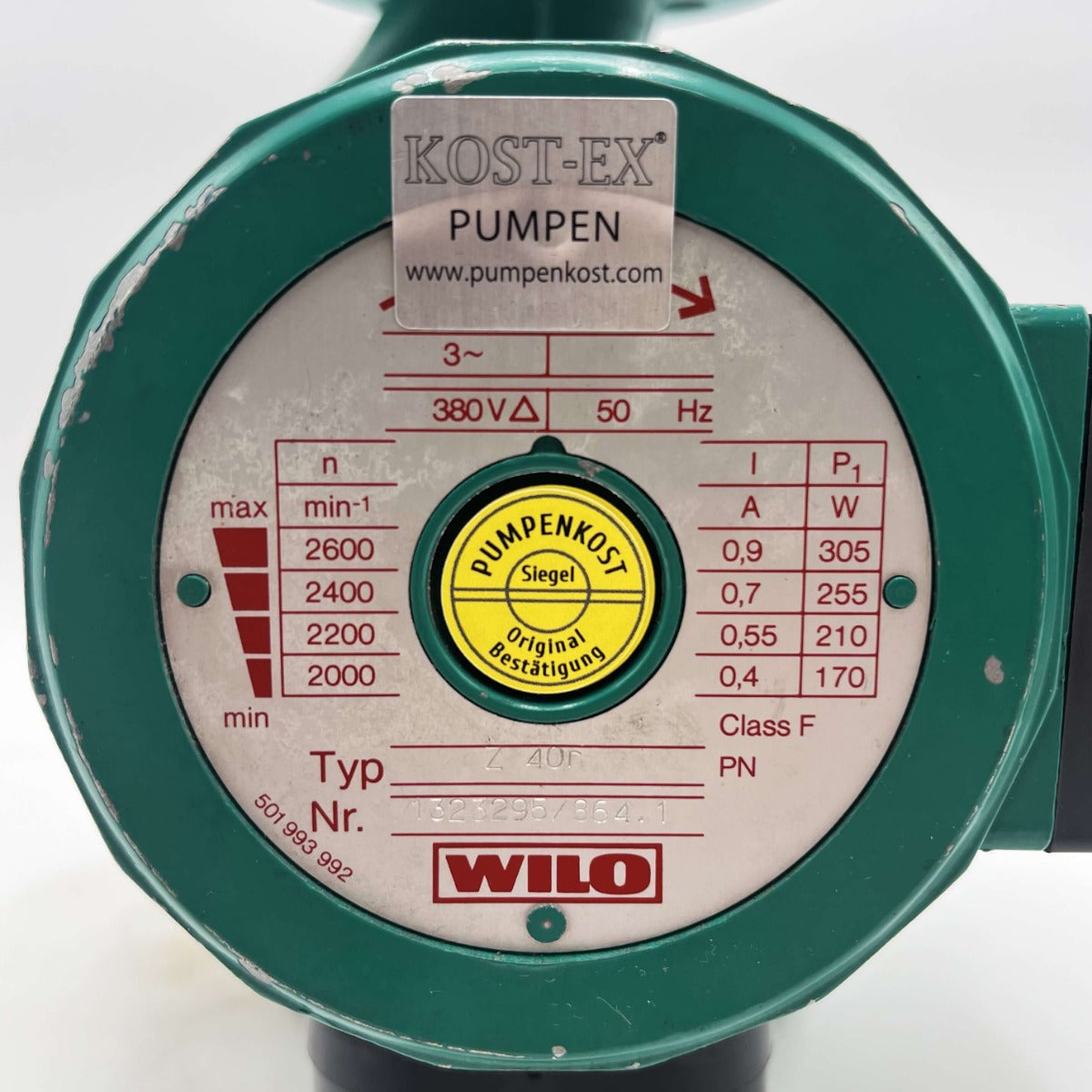 Wilo Z40 r  Brauchwasserpumpe 3x400V 250mm Heizungspumpe P9/43