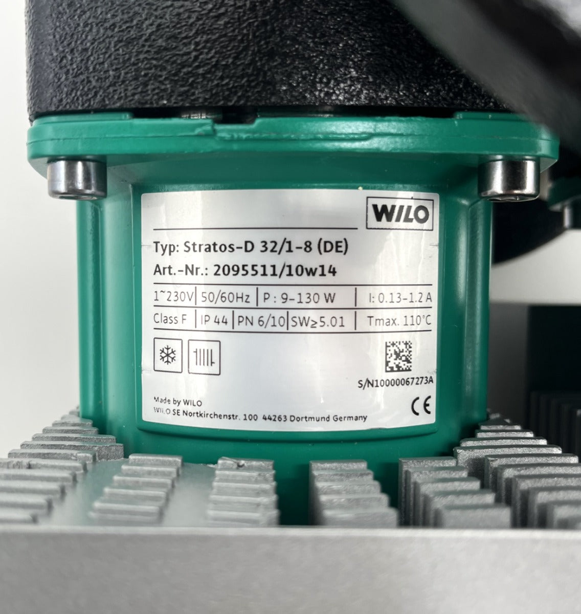 Wilo Stratos D32/1-8 Hocheffizienzpumpe 1x230V Doppelpumpe P16/42