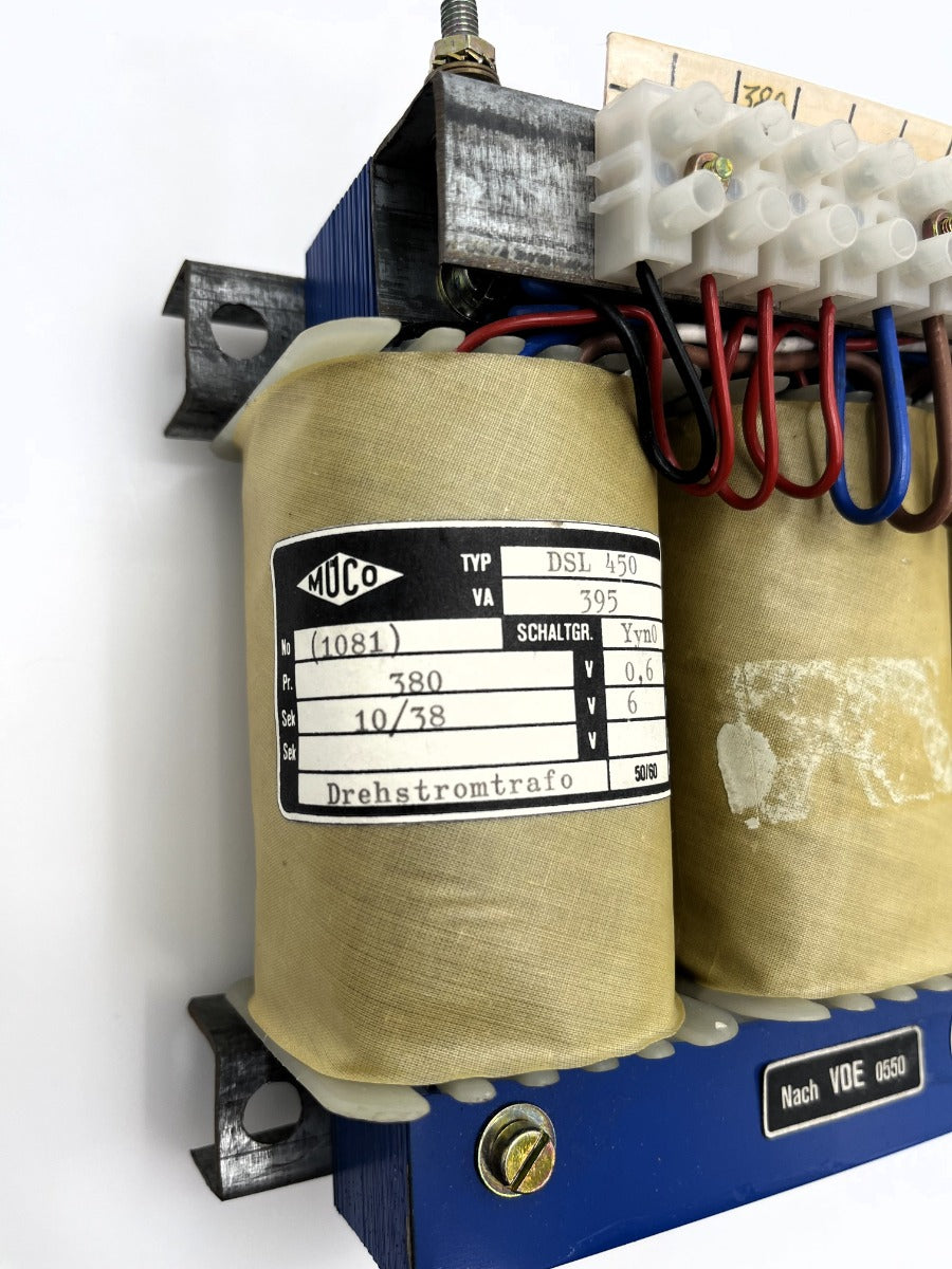 Müco DSL 450 Trafo pri 3x380V sek 3x10V 3x38V 395VA  T10/164