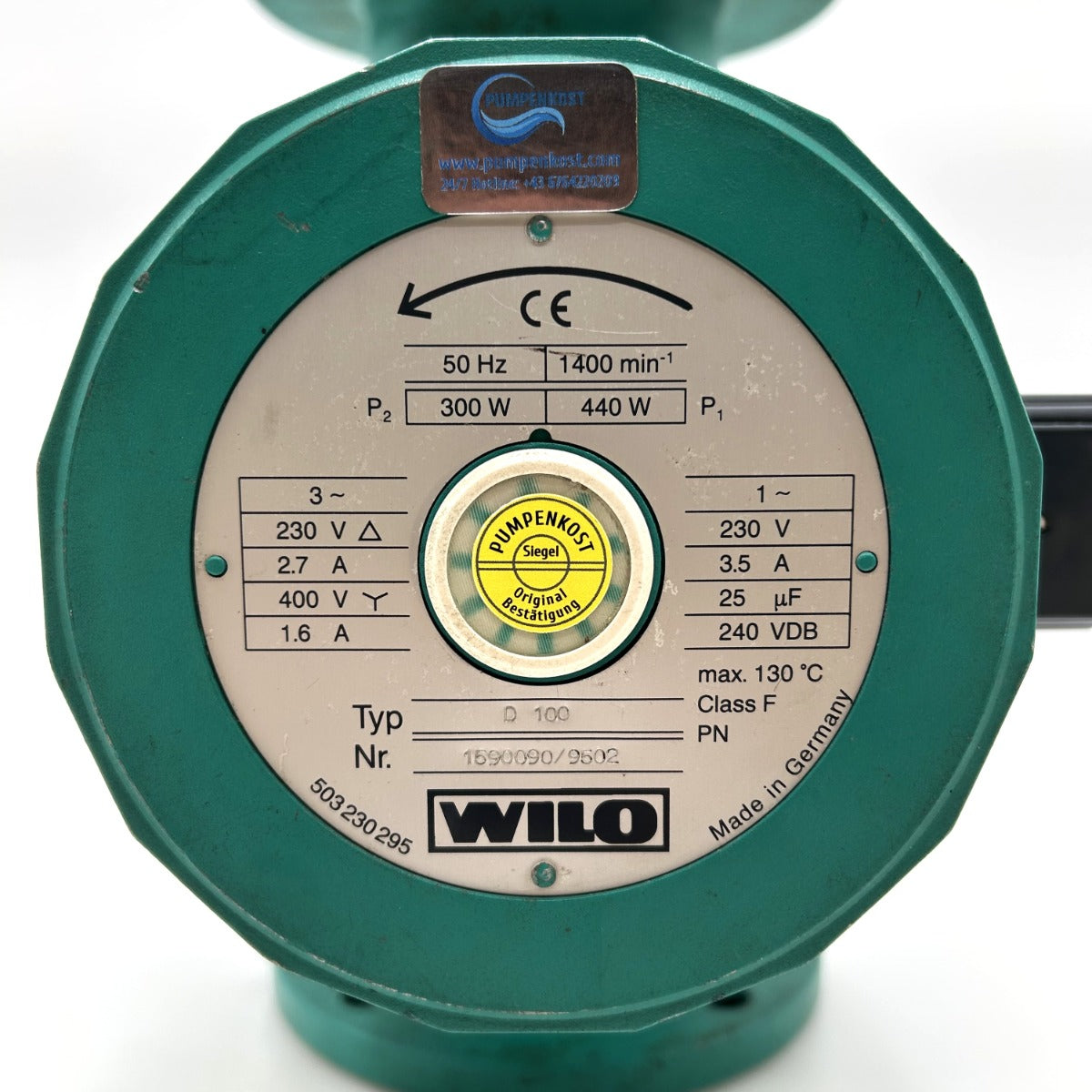 Wilo TOP-D 100 Heizungspumpe 3x400V Umwälzpumpe 380 mm P14/646